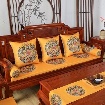 91家纺网 家纺一手货源 找家纺 （总）北辰 2020新款麻布印花沙发垫系列