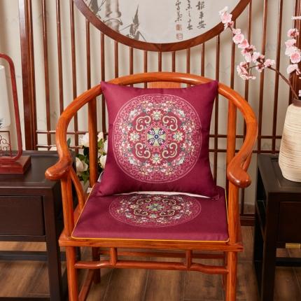 91家纺网 家纺一手货源 找家纺 （总1）北辰 2020新款麻布印花新中式抱枕