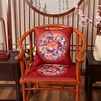 91家纺网 家纺一手货源 找家纺 （总1）北辰 2020新款麻布印花新中式抱枕