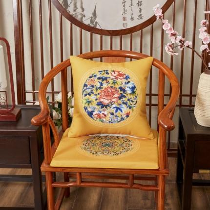 91家纺网 家纺一手货源 找家纺 （总1）北辰 2020新款麻布印花新中式抱枕