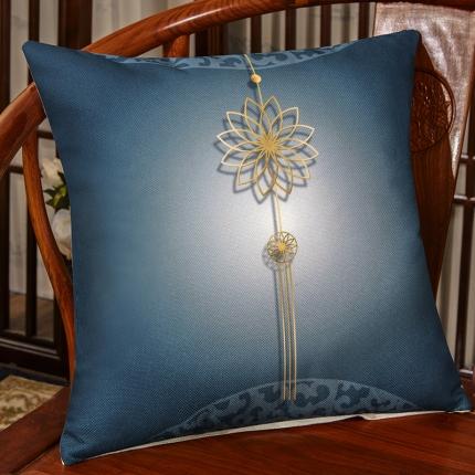 91家纺网 家纺一手货源 找家纺 北辰 2020新款麻布印花新中式抱枕 时光