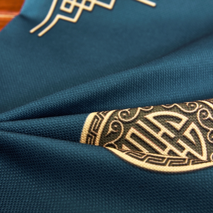 91家纺网 家纺一手货源 找家纺 北辰 2020新款麻布印花新中式抱枕 富贵-兰