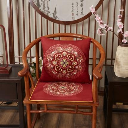 91家纺网 家纺一手货源 找家纺 （总）北辰 2020新款绒面双面印花新中式抱枕