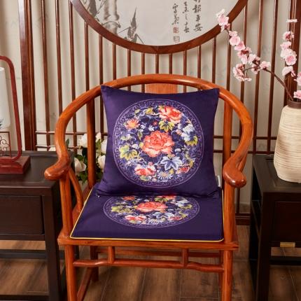 91家纺网 家纺一手货源 找家纺 （总）北辰 2020新款绒面双面印花新中式抱枕