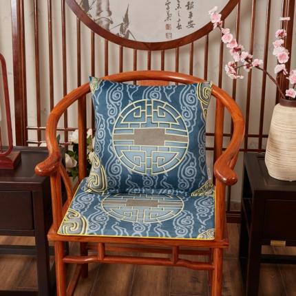 91家纺网 家纺一手货源 找家纺 北辰 2020新款绒面双面印花新中式抱枕 兰福