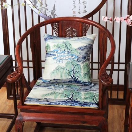 91家纺网 家纺一手货源 找家纺 （总2）北辰 2020新款麻布印花新中式抱枕