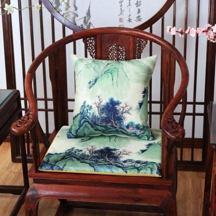 91家纺网 家纺一手货源 找家纺 （总2）北辰 2020新款麻布印花新中式抱枕