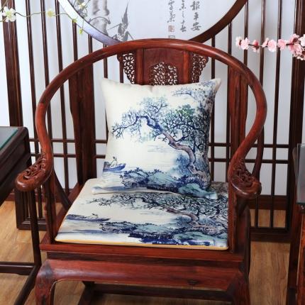 91家纺网 家纺一手货源 找家纺 （总2）北辰 2020新款麻布印花新中式抱枕