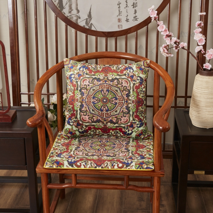 91家纺网 家纺一手货源 找家纺 北辰 2020新款绒面双面印花新中式抱枕 齐天