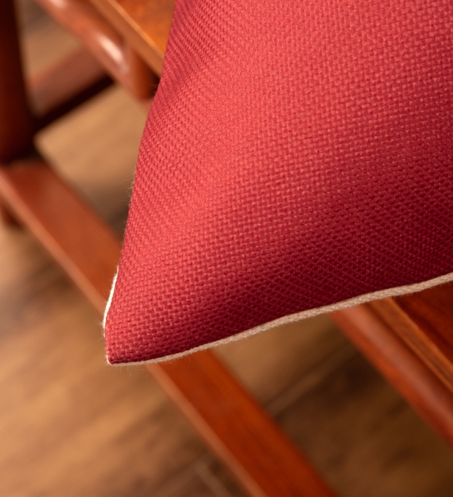 91家纺网 家纺一手货源 找家纺 北辰 2020新款麻布印花新中式抱枕 吉祥-红