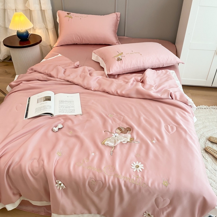 91家纺网 家纺一手货源 找家纺 星野 2020新款60天丝夏被小芭蕾