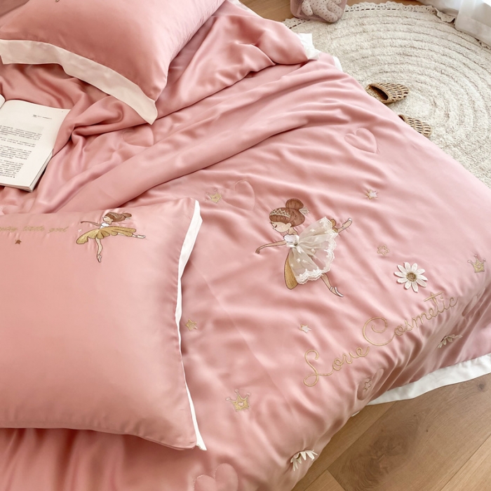 91家纺网 家纺一手货源 找家纺 星野 2020新款60天丝夏被小芭蕾