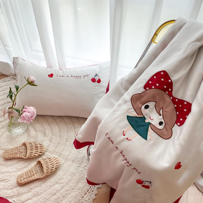 91家纺网 家纺一手货源 找家纺 星野 2020新款60天丝夏被小丸子