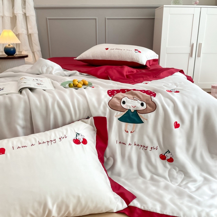 91家纺网 家纺一手货源 找家纺 星野 2020新款60天丝夏被小丸子