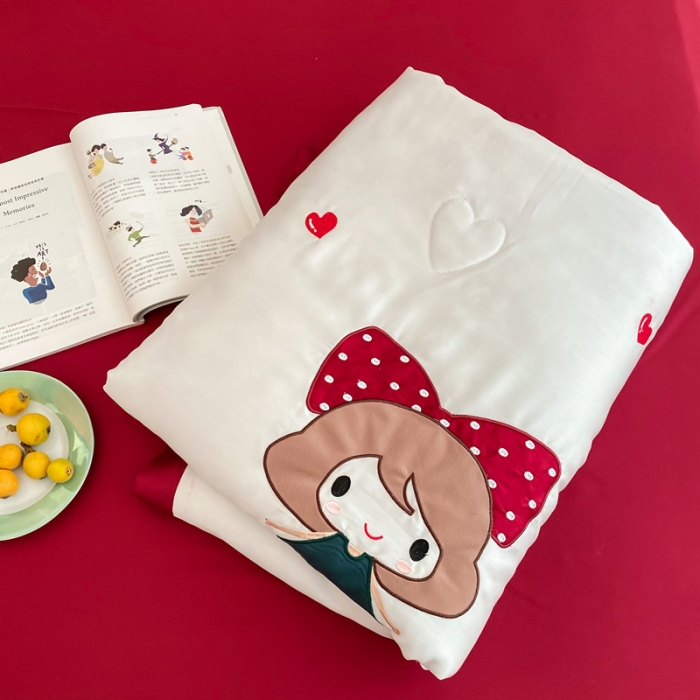 91家纺网 家纺一手货源 找家纺 星野 2020新款60天丝夏被小丸子