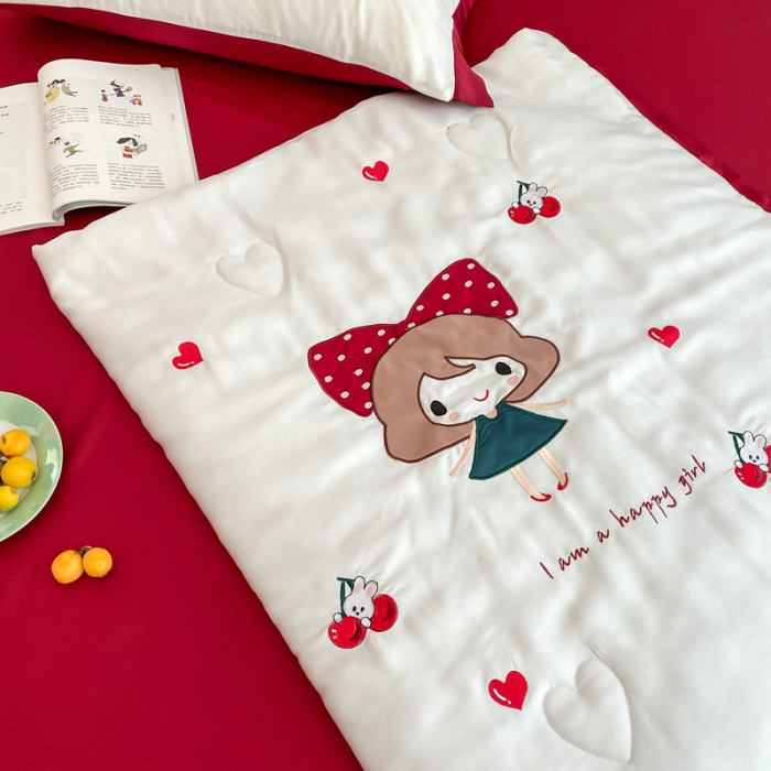 91家纺网 家纺一手货源 找家纺 星野 2020新款60天丝夏被小丸子