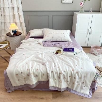 91家纺网 家纺一手货源 找家纺 星野 2020新款60天丝夏被小星星