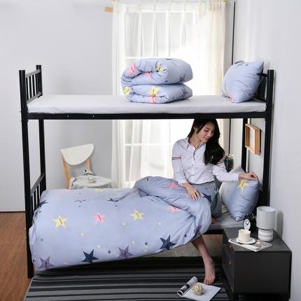 91家纺网 家纺一手货源 找家纺 （总）美真家纺 大学生单人宿舍多件套纯棉上下铺全棉三件套