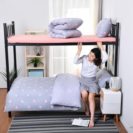 91家纺网 家纺一手货源 找家纺 （总）美真家纺 大学生单人宿舍多件套纯棉上下铺全棉三件套