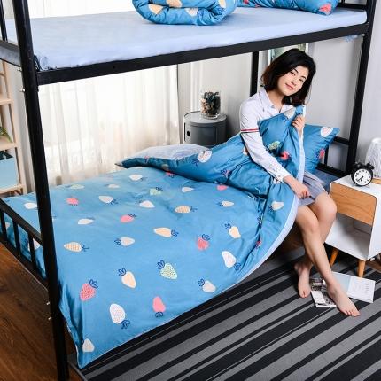 91家纺网 家纺一手货源 找家纺 （总）美真家纺 大学生单人宿舍多件套纯棉上下铺全棉三件套