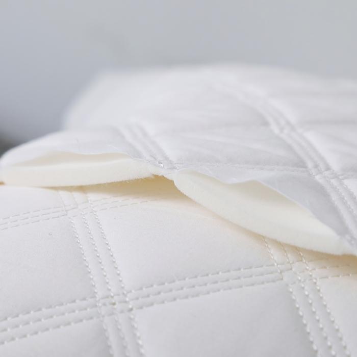 91家纺网 家纺一手货源 找家纺 乳胶绗缝羽丝绒护颈成人全棉枕头芯 颈椎枕芯单只