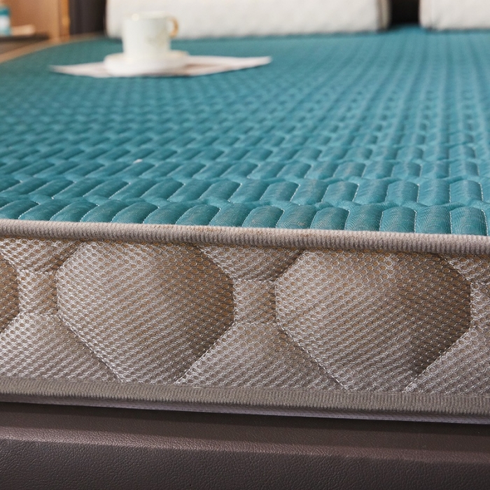 91家纺网 家纺一手货源 找家纺 欣罗兰垫业 2022新款床垫 墨绿