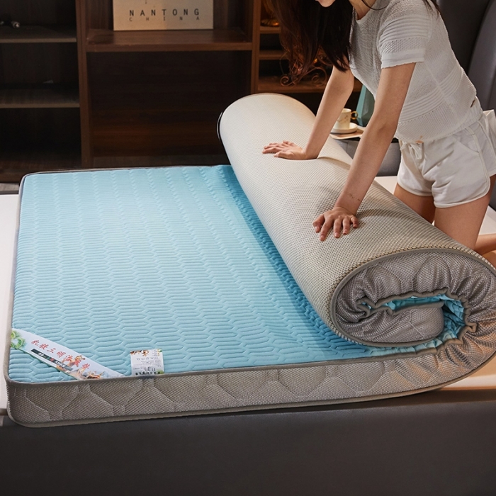 91家纺网 家纺一手货源 找家纺 欣罗兰垫业 2022新款床垫 石青