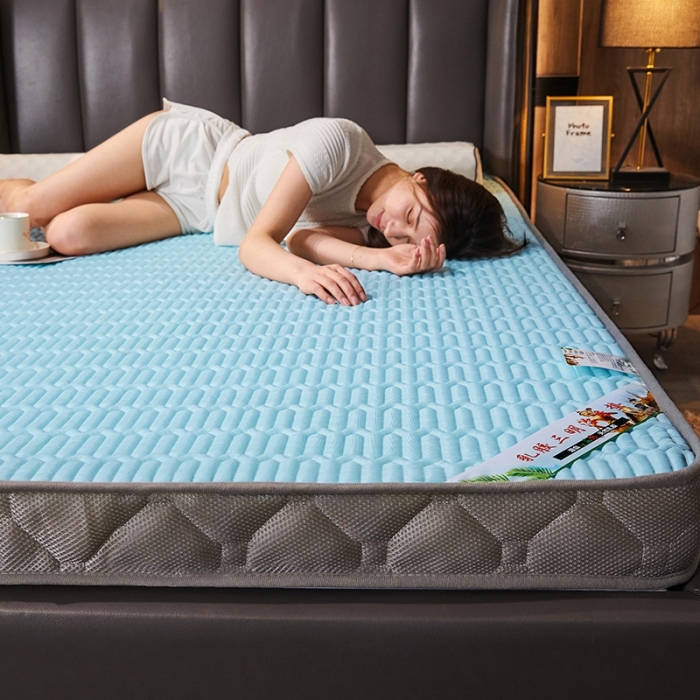 91家纺网 家纺一手货源 找家纺 欣罗兰垫业 2022新款床垫 石青