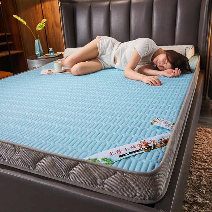 91家纺网 家纺一手货源 找家纺 欣罗兰垫业 2022新款床垫 石青