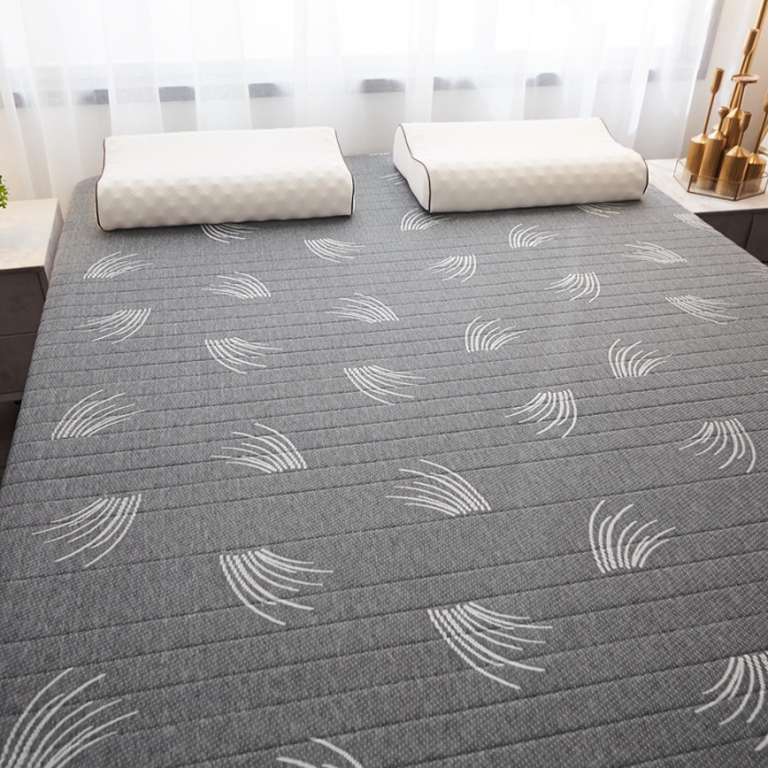 91家纺网 家纺一手货源 找家纺 欣罗兰垫业 2022新款床垫 繁茂灰