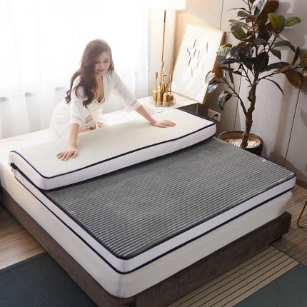 91家纺网 家纺一手货源 找家纺 欣罗兰垫业 2022新款床垫 魔法绒灰色