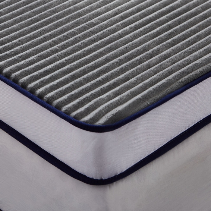 91家纺网 家纺一手货源 找家纺 欣罗兰垫业 2022新款床垫 魔法绒灰色