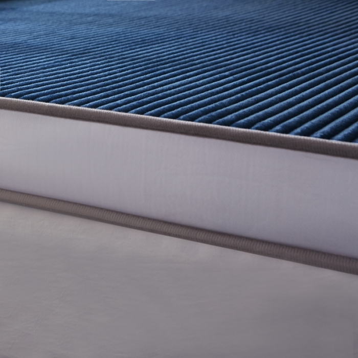 91家纺网 家纺一手货源 找家纺 欣罗兰垫业 2022新款床垫 魔法绒蓝色