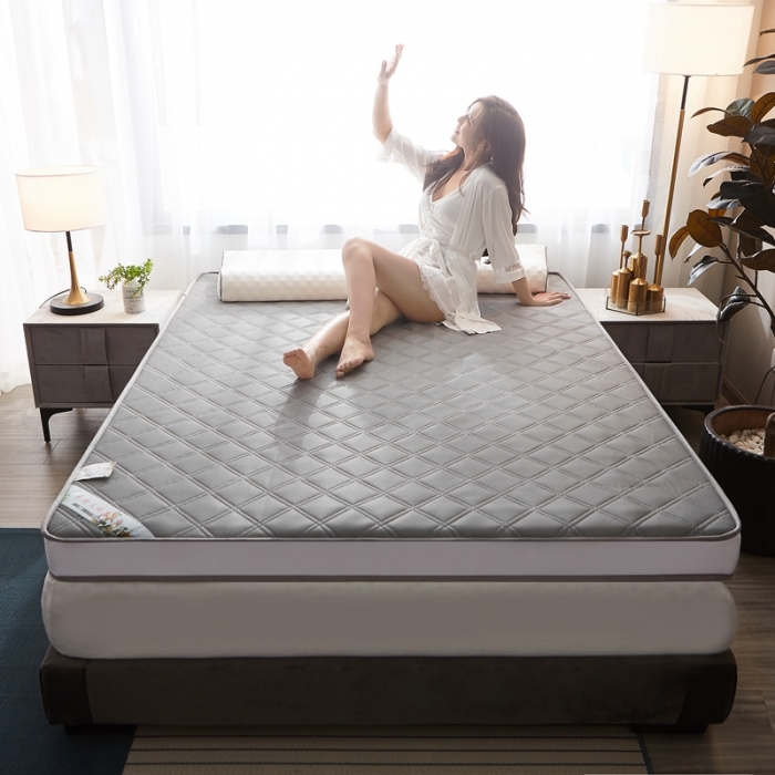 91家纺网 家纺一手货源 找家纺 欣罗兰垫业 2022新款床垫 斜纹灰