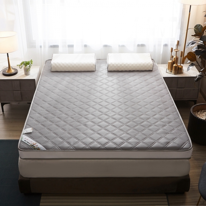 91家纺网 家纺一手货源 找家纺 欣罗兰垫业 2022新款床垫 斜纹灰