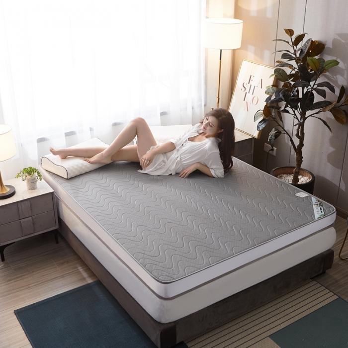 91家纺网 家纺一手货源 找家纺 欣罗兰垫业 2022新款床垫 针织波浪灰