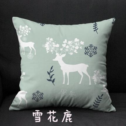 91家纺网 家纺一手货源 找家纺 煌朝2020新款免费定制卡通抱枕靠垫短毛绒绒布赠品抱枕（随机拿货）雪花鹿