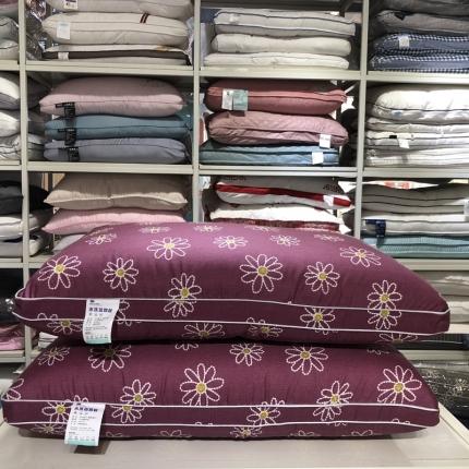 91家纺网 家纺一手货源 找家纺 （总）剑桥枕业 热熔单人舒适立体磨毛印花枕芯菊花系列三色