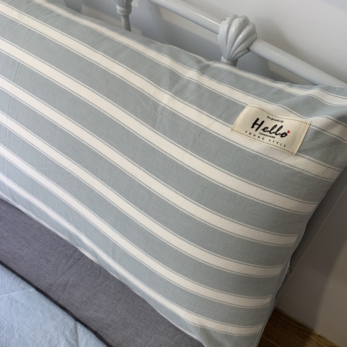 91家纺网 家纺一手货源 找家纺 久典家居 2020新款色织水洗棉夏被 蓝条