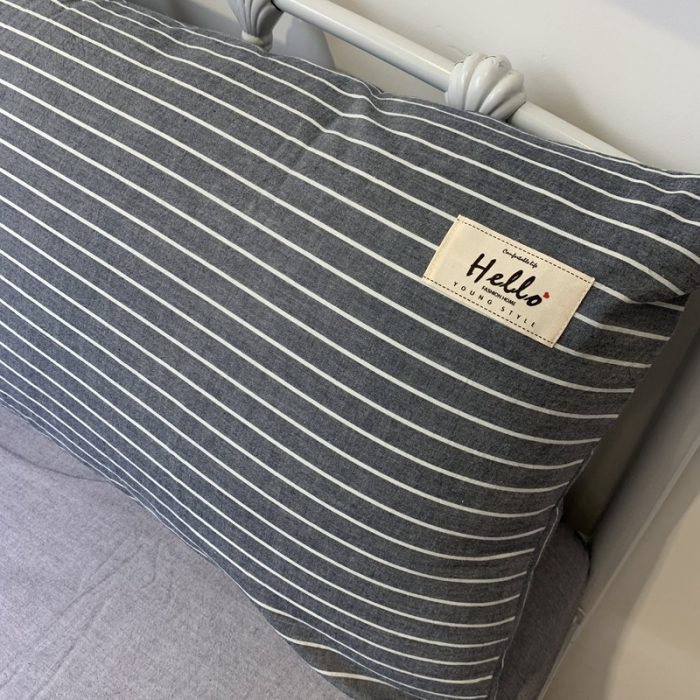 91家纺网 家纺一手货源 找家纺 久典家居 2020新款色织水洗棉夏被 细灰条