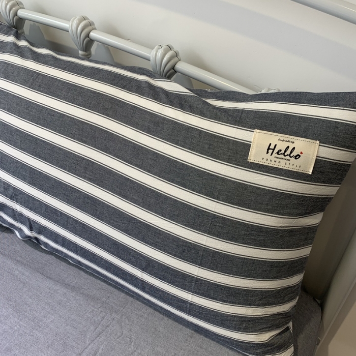 91家纺网 家纺一手货源 找家纺 久典家居 2020新款色织水洗棉夏被 中灰条