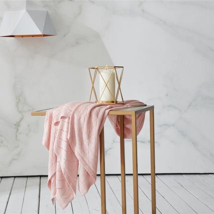 91家纺网 家纺一手货源 找家纺 （总）暖绵绵 儿童菱格竹纤维针织毯子线毯（迈达斯001款）