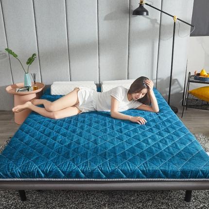 91家纺网 家纺一手货源 找家纺 （总）欣罗兰 2022新款纯色单边磨毛床垫