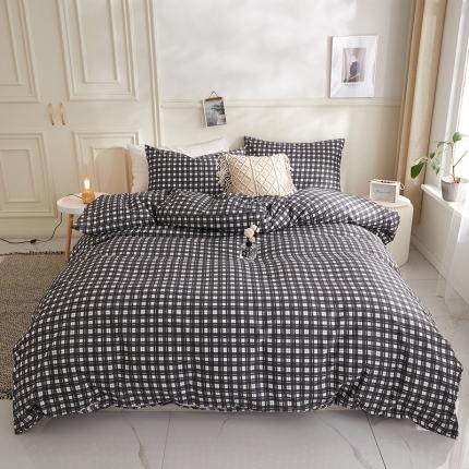 91家纺网 家纺一手货源 找家纺 （总）一米阳光 2020新款格子系列单被套