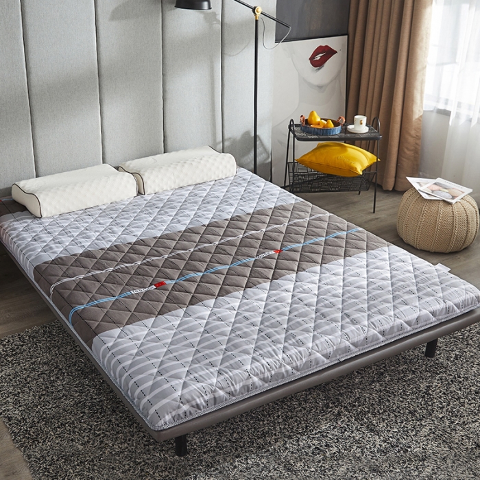 91家纺网 家纺一手货源 找家纺 欣罗兰 2022新款纯色单边磨毛床垫 简廷