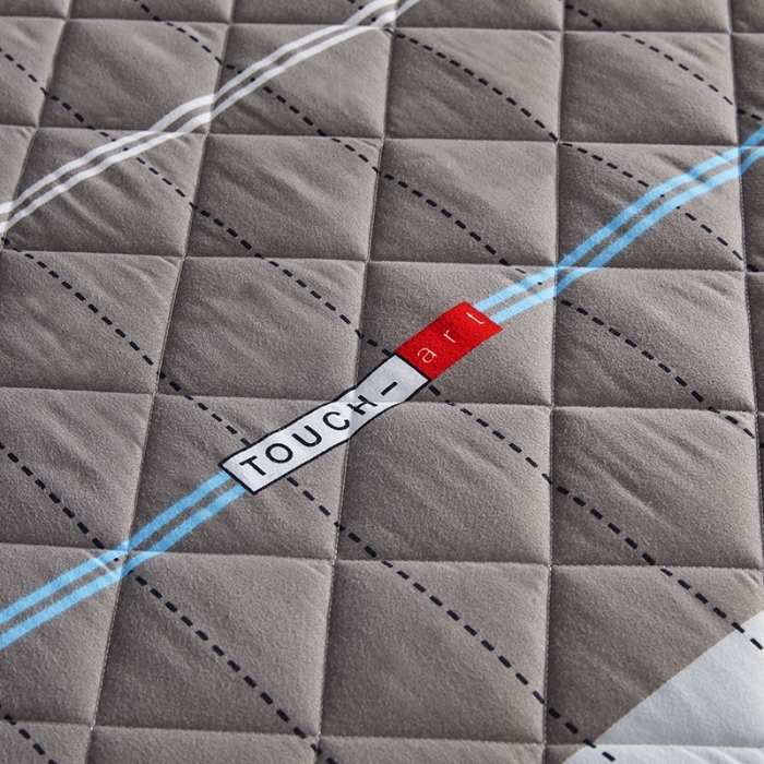 91家纺网 家纺一手货源 找家纺 欣罗兰 2022新款纯色单边磨毛床垫 简廷