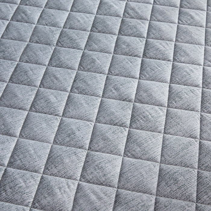 91家纺网 家纺一手货源 找家纺 欣罗兰 2022新款纯色单边磨毛床垫 迷雾 灰