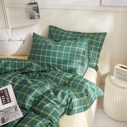 91家纺网 家纺一手货源 找家纺 （总）一米阳光2020新款格子系列四件套