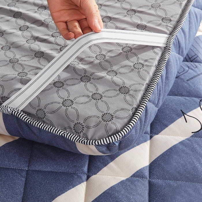 91家纺网 家纺一手货源 找家纺 欣罗兰 2022新款纯色单边磨毛床垫 拾光