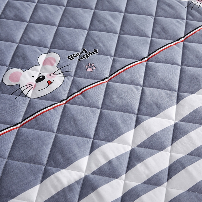 91家纺网 家纺一手货源 找家纺 欣罗兰 2022新款纯色单边磨毛床垫 薯愿